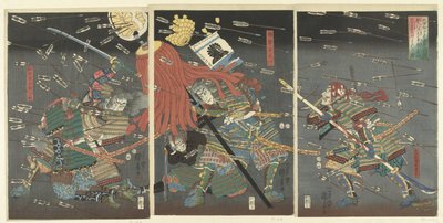 Vamos, vamos, vamos, vamos. Em Shijonawate de Utagawa Kuniyoshi