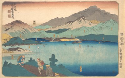 Mizuchi, Ishibe, Kusatsu, Otsu, Ito, 1840. de Utagawa Kuniyoshi