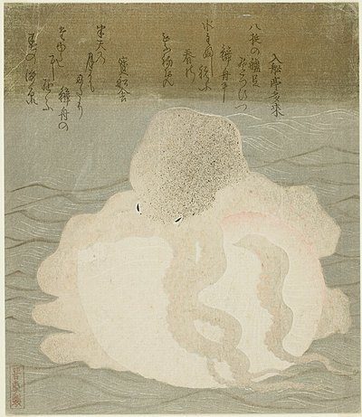 Polvo e concha de Utagawa Kuniyoshi