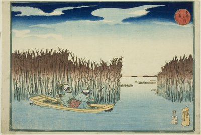 Omori, da série "Lugares Famosos na Capital Oriental (Toto meisho)" de Utagawa Kuniyoshi
