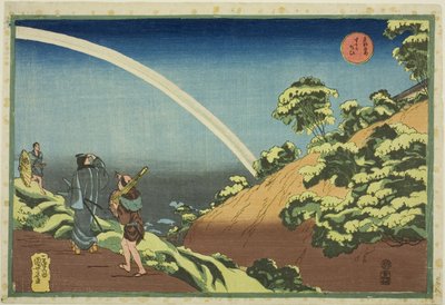 Surugadai, da série "Lugares Famosos da Capital Oriental (Toto Meisho)" de Utagawa Kuniyoshi