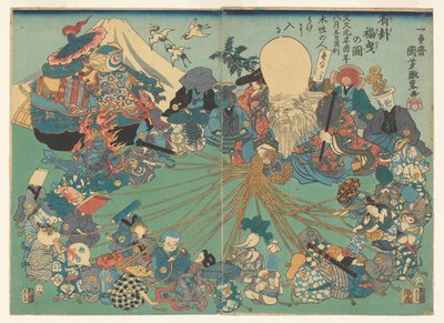 Faça a loteria certa de Utagawa Kuniyoshi