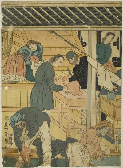 Sae s road om at fo example g mer t balconista Yokohama de Utagawa Sadahide