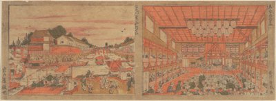 Refresco em Nakazu / Teatro kabuki de Utagawa Toyoharu