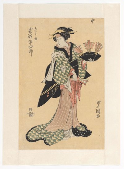 Oiwa segurando flechas de Utagawa Toyokuni (I)