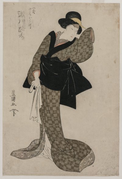Segawa Roko como esposa de Hachizos Ohatsu, C. 1805. de Utagawa Toyokuni
