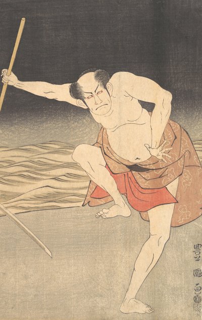 Um Ator ao Lado da Água. de Utagawa Toyokuni I
