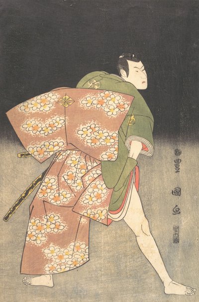 Banda Minosuke Um bom membro, Tee Road, f Ayoun g Samurai, 1796. de Utagawa Toyokuni I