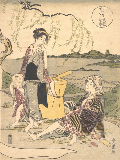 Rio Tama de Chofu? 1789. de Utagawa Toyokuni I