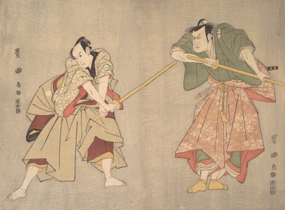 Cena de um Drama Não Identificado, ca. 1800. de Utagawa Toyokuni I