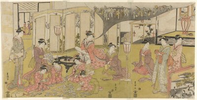 O jogo de cartas de Utagawa Toyokuni I