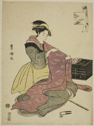 O décimo segundo mês (Goku getsu), da série "Fashionable Twelve Months (Furyu junikagetsu)" de Utagawa Toyokuni I