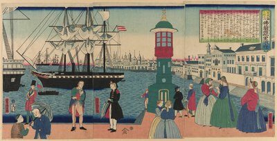 Paris, F tempos turbulentos (com Paris francesa), de Teseries de Utagawa Yoshitora