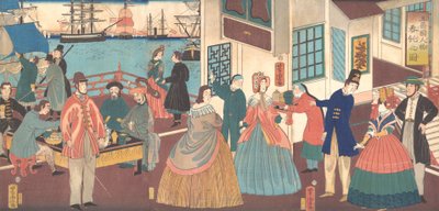 Povo das Cinco Nações, 1861. de Utagawa Yoshitora