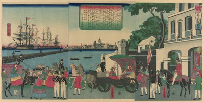 Tepo RT Ofondon, Sono Gand (demitido de Londres, Inglaterra), de Teseries ds (Bangkok Famous Places)” de Utagawa Yoshitora