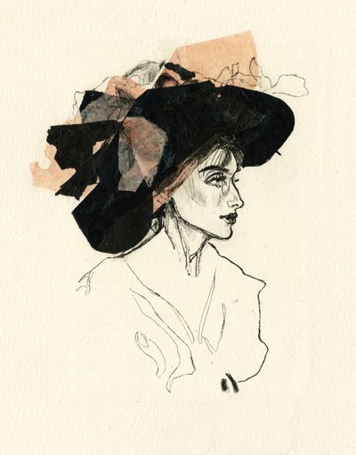 Esboço de moda Black Hat de Ute Rathmann