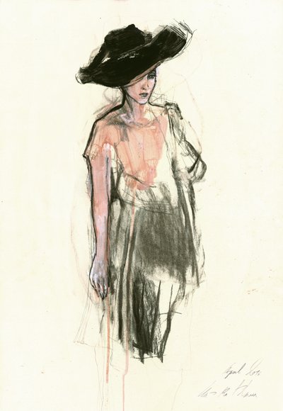 Esboço de moda de chapéus elegantes de Ute Rathmann