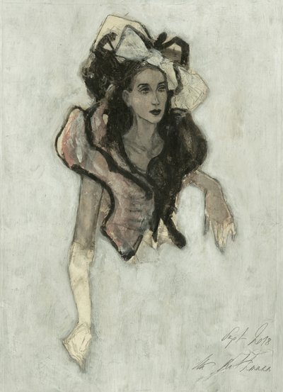 Mulher elegante com chapéu de Ute Rathmann