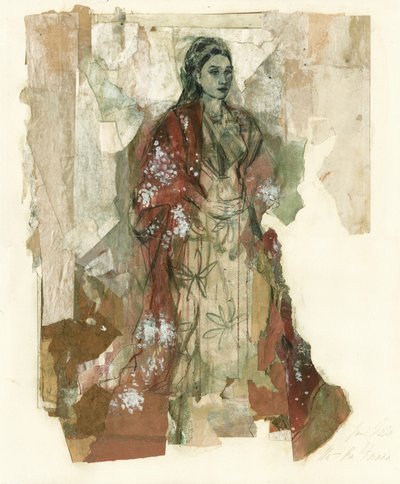 Xaile Vermelho para Mulher Elegante de Ute Rathmann