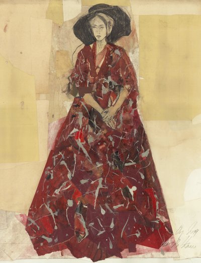 Mulher elegante com chapéu de Ute Rathmann