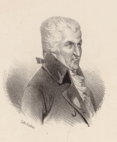 Retrato do compositor Pierre-Alexandre Monsigny 1729-1817. de V. Guillet