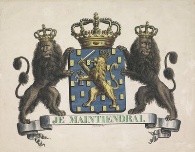 Brasão de armas do Reino dos Países Baixos, 1815 de V. Labargé