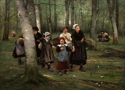 Crianças na floresta, 1891. de Vaclav Brozik