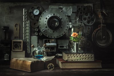 Estudo da Rosa Steampunk de Vadim Kulinsky