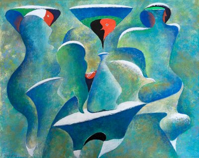 Neve de verão, 2022 (acrílico sobre tela) de Vadym Vaskovsky