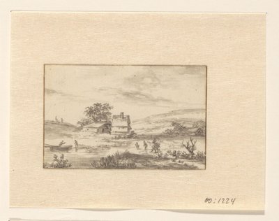 Paisagem com casa de campo de Valentijn (possibly)