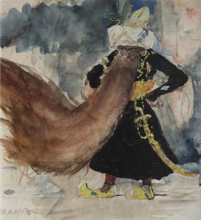Chernomor. Figurino da ópera Ruslan e Lyudmila de M. Glinka de Valentin Aleksandrovich Serov