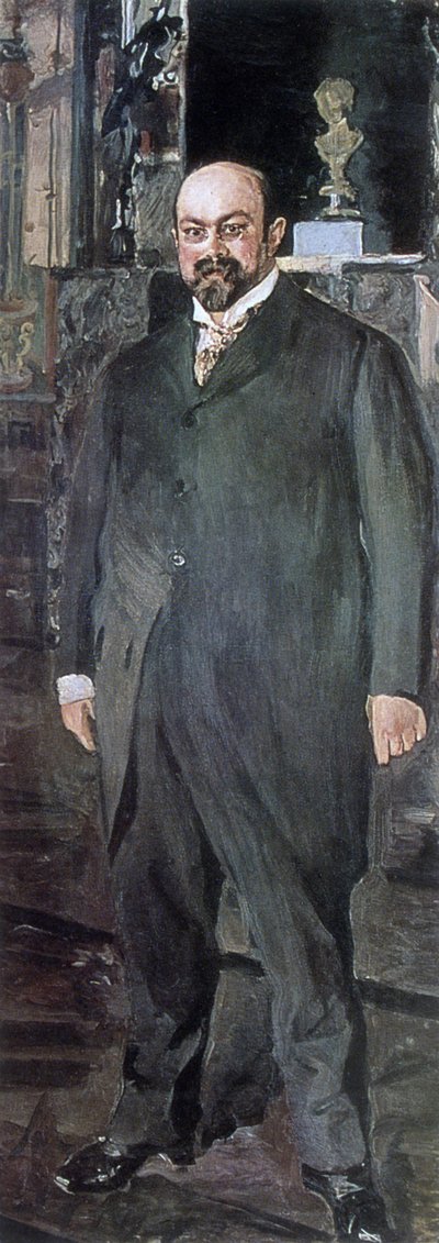 Mikhail Abramaovich Morozov (1870-1903, colecionador russo e patrono das artes) de Valentin Aleksandrovich Serov