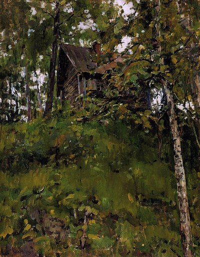 Antiga casa de banho em Domotkanovo, 1888 de Valentin Aleksandrovich Serov