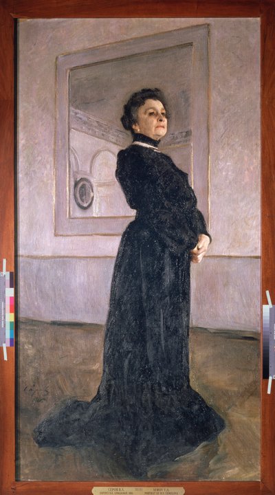 Retrato da atriz Maria Yermolova (1853-1928). Pintura de Valentin Alexandrovich Serov (1865-1911), óleo sobre tela de Valentin Aleksandrovich Serov