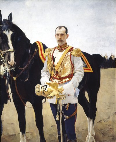 Retrato do Grão-Duque Paul Alexandrovich da Rússia 1860-1919, 1897 de Valentin Aleksandrovich Serov