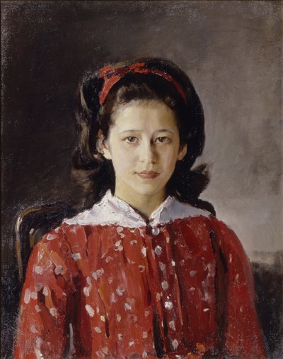 Retrato de Lyudmila Anatolyevna Mamontova 1874-1937, 1884 de Valentin Aleksandrovich Serov