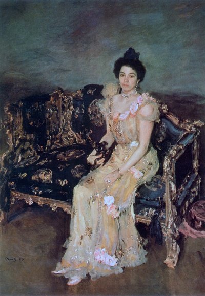 Retrato de Sofia Mikhailovna Botkina, 1899. de Valentin Aleksandrovich Serov