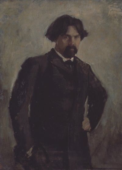 Retrato do artista Vasily Surikov 1848-1916 de Valentin Aleksandrovich Serov