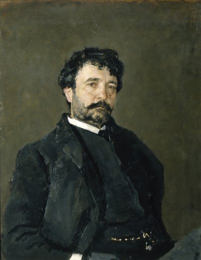 Retrato do cantor de ópera Angelo Masini 1844-1926, 1890 de Valentin Aleksandrovich Serov