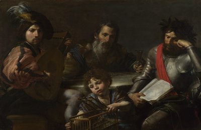 As quatro idades do homem, c. 1629 de Valentin de Boullogne