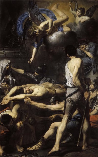 O Martírio dos Santos Processus e Martiniano, 1629. de Valentin de Boullogne