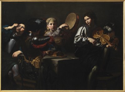 Músicos e soldados de Valentin de Boulogne