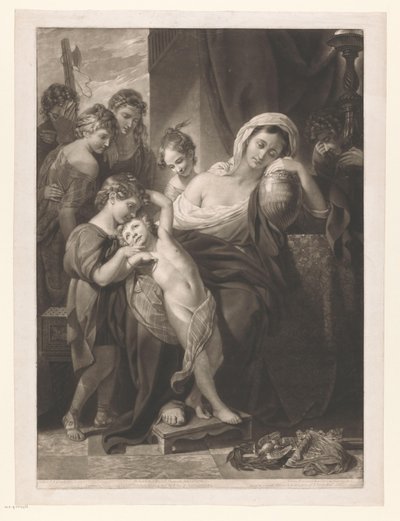 Agrippina de Oudere rouwend met de as van Germanicus
Agrippina, rodeada pelos seus filhos, a chorar sobre as Cinzas de Germannicus (título sobre o objecto) de Valentine Green