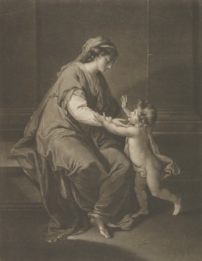 Madonna e Criança, 3 de dezembro de 1774. de Valentine Green