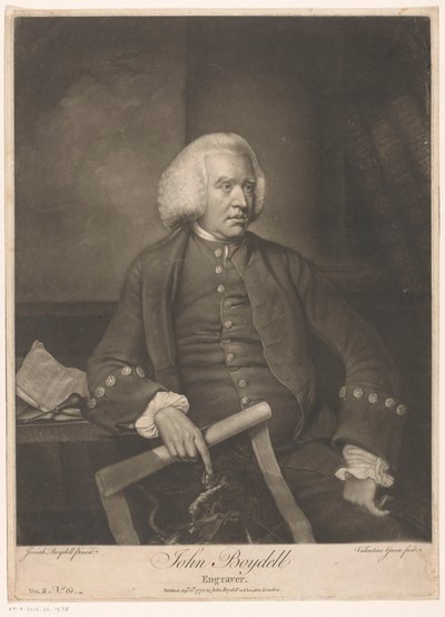 Portret de John Boydell John Boydell (título no objeto) de Valentine Green