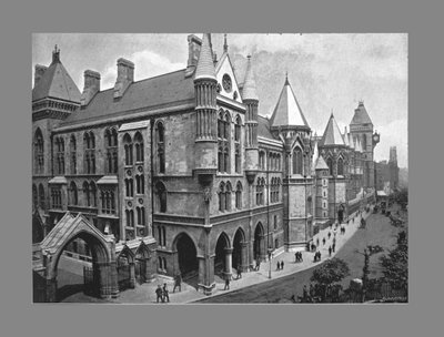 Os novos tribunais, Londres, c1900 de Valentine and Sons Publishing Co