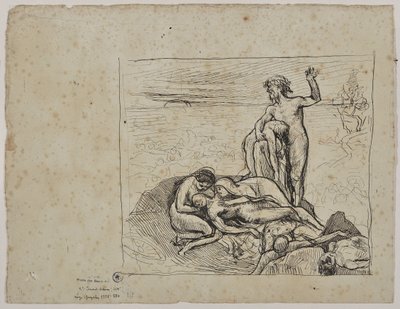 Estudo para “Les Lágrimas” (desenho) de Valère Bernard