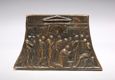 Cristo lavando os pés dos apóstolos, 1500s. de Valerio Belli