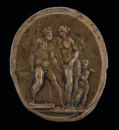Netuno, Anfitrite e Cupido. de Valerio Belli