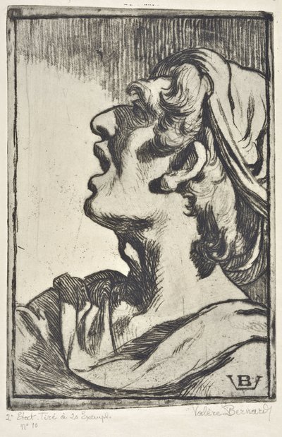 Cabeça do Homem (desenho) de Valère Bernard